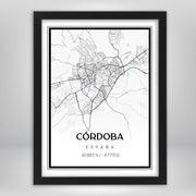 Mapa Ciudad Personalizable con borde negro