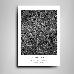 Mapa de Londres en Madera – Recuerdo de Viaje a la Ciudad del Támesis | Compra Online