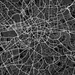 Mapa de Londres en Madera – Recuerdo de Viaje a la Ciudad del Támesis | Compra Online