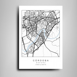 Mapa Córdoba en Madera MDF