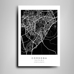 Mapa Córdoba en Madera MDF