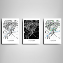 Mapa Córdoba en Madera MDF