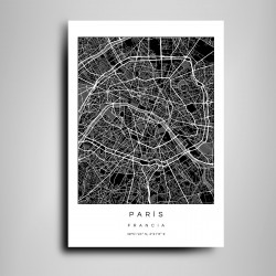 Mapa París en Madera MDF