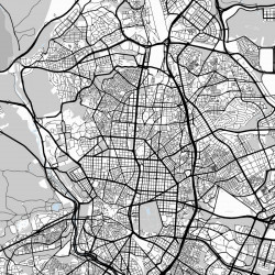 Mapa Madrid en Madera MDF