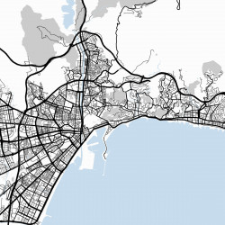 Mapa Málaga en Madera MDF