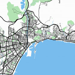 Mapa Málaga en Madera MDF