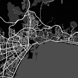 Mapa Málaga en Madera MDF