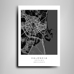 Mapa Valencia en Madera MDF