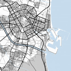 Mapa Valencia en Madera MDF