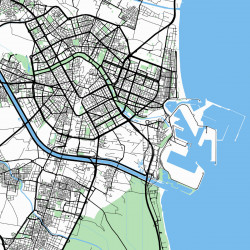 Mapa Valencia en Madera MDF