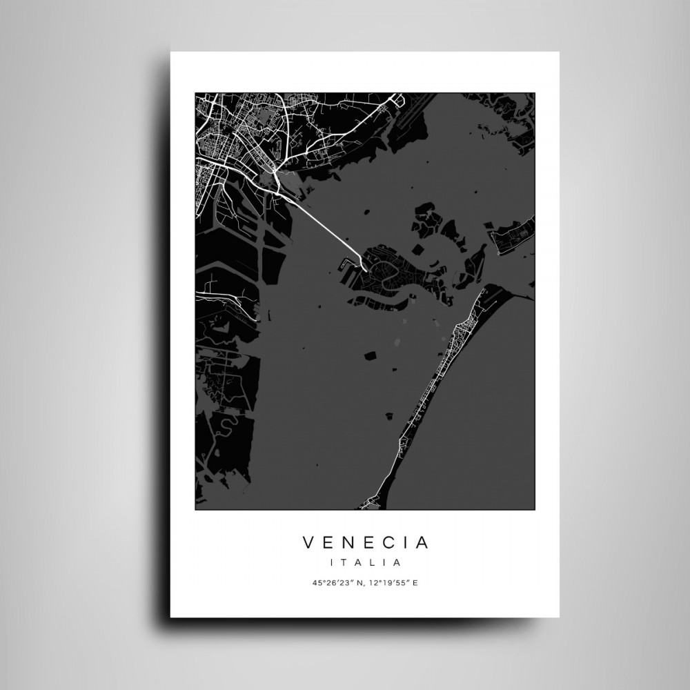 Mapa de Venecia en Madera – Decoración Elegante para Tu Hogar | Compra Online