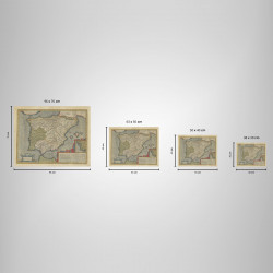 Mapa de Época Mod. 05 sobre Madera MDF