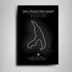 Cuadro Trazado Circuito de Spa-Francorchamps – Fans de Fórmula 1 y Automovilismo