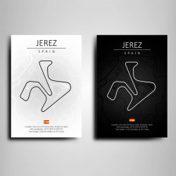 Cuadro Trazado Circuito de Jerez España– Fans de Fórmula 1 y Automovilismo