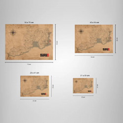 Mapa del Viejo Oeste - Red Dead Redemption 2 | Arte de Colección para Fans del Juego