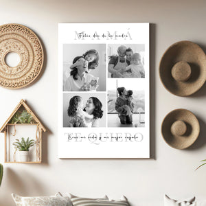 Cuadro para Mamá con Collage de Fotos – Cuadro con Fotos y Dedicatoria