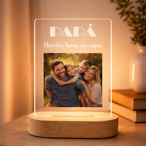 Lámpara de metacrilato personalizada – Especial Día del Padre