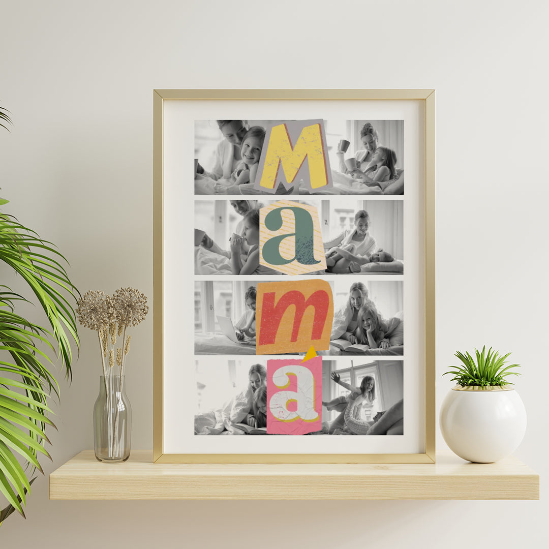 Cuadro Collage Moderno para Mamá - Regalo personalizado para madres