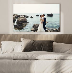 Cuadro Horizontal de Boda Personalizado en Madera MDF - Foto de Alta Calidad