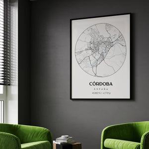 Cuadro Mapa Circular Personalizado – Cualquier Ciudad o Ubicación del Mundo