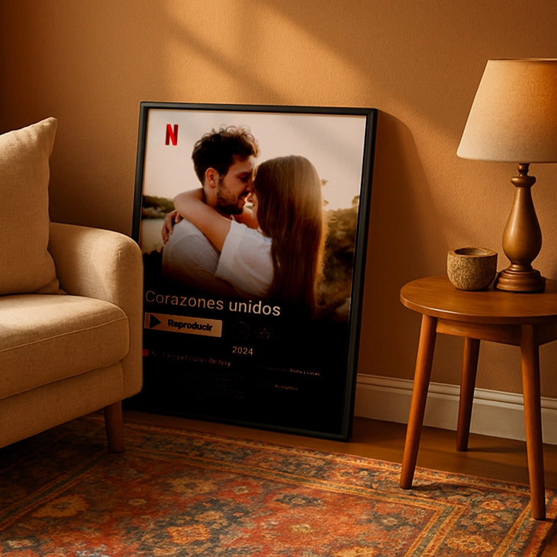 Cuadro Personalizado con Cartel de Netflix - Regalo ideal para parejas