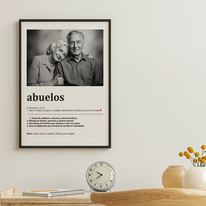 Cuadro Significado Abuelos - Regalo emotivo para Abuelos