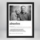 Cuadro Significado Abuelos - Regalo emotivo para Abuelos