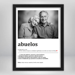 Cuadro Significado Abuelos - Regalo emotivo para Abuelos
