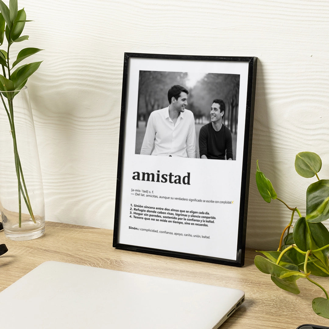 Cuadro Significado Amistad - Regalo emotivo para Amigos