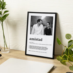 Cuadro Significado Amistad - Regalo emotivo para Amigos