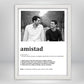 Cuadro Significado Amistad - Regalo emotivo para Amigos
