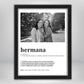 Cuadro Significado Hermana - Regalo emotivo para Hermanas