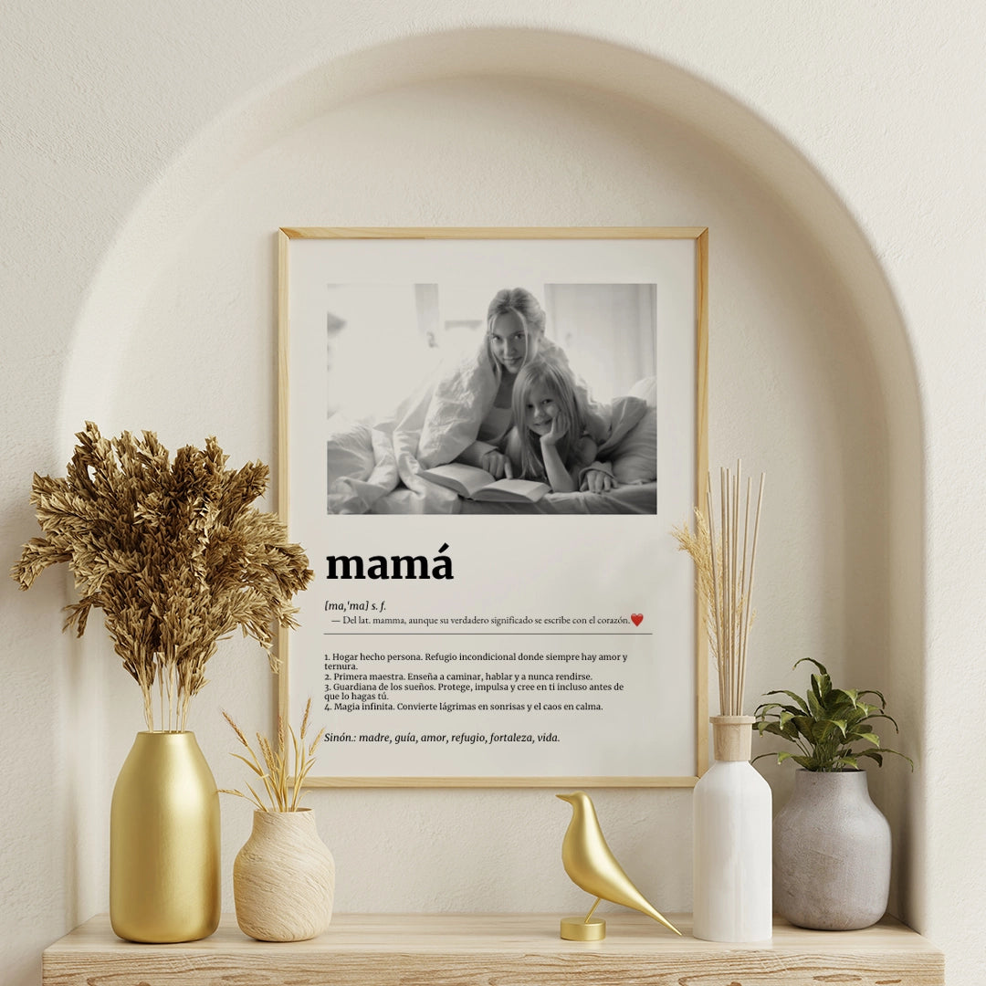 Cuadro Significado Mamá - Regalo emotivo para madres