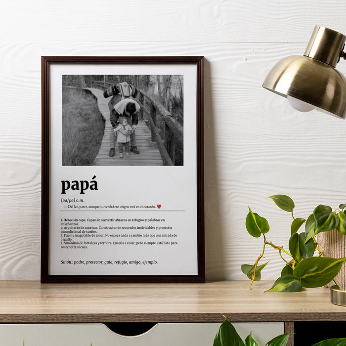 Cuadro Significado Papá - Regalo emotivo para padres