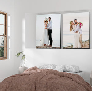 Cuadro Vertical de Boda Personalizado en Madera MDF - Foto Impresa en Alta Calidad