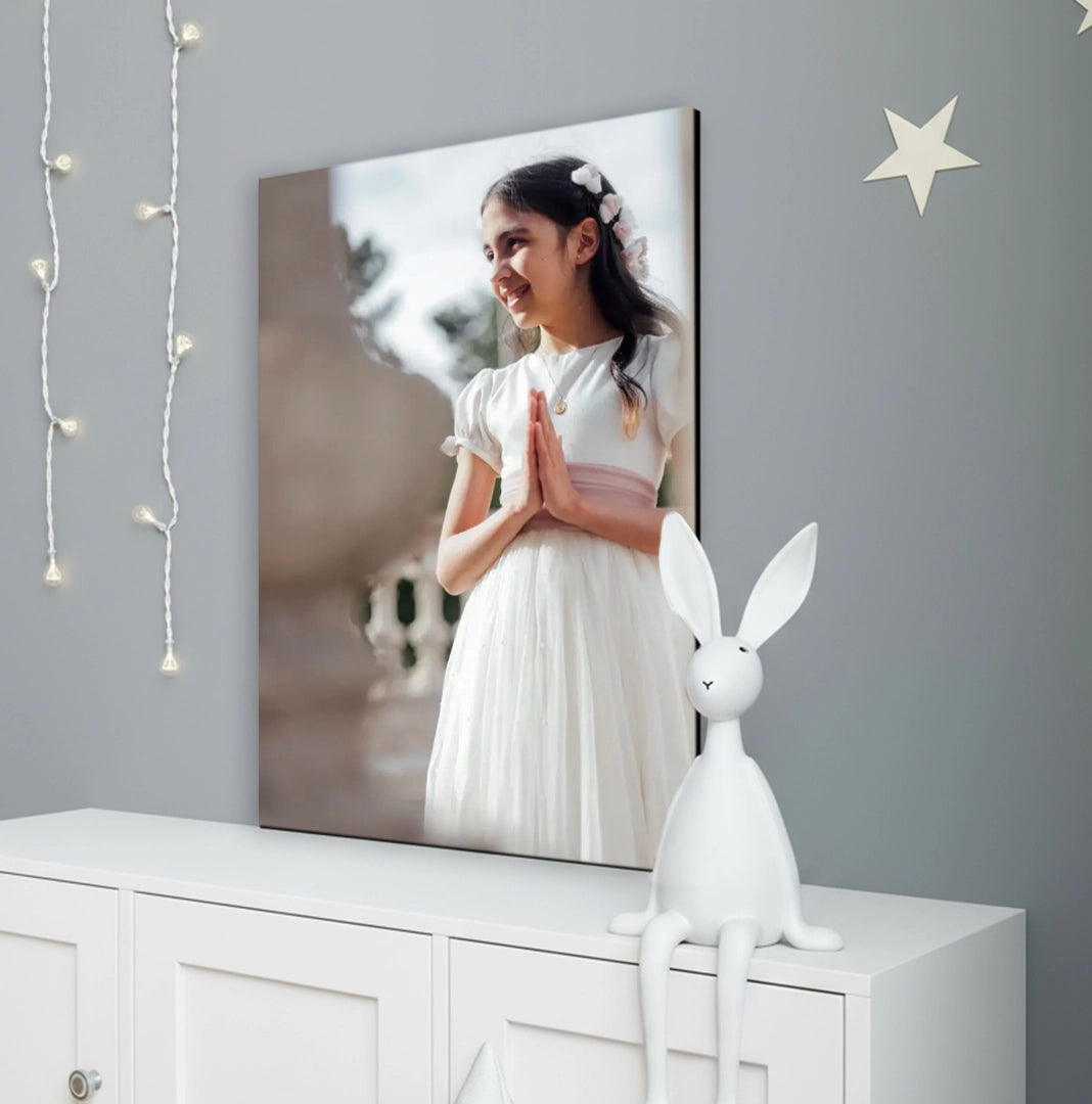 Cuadro de Primera Comunión en Madera MDF - Foto Vertical Personalizada