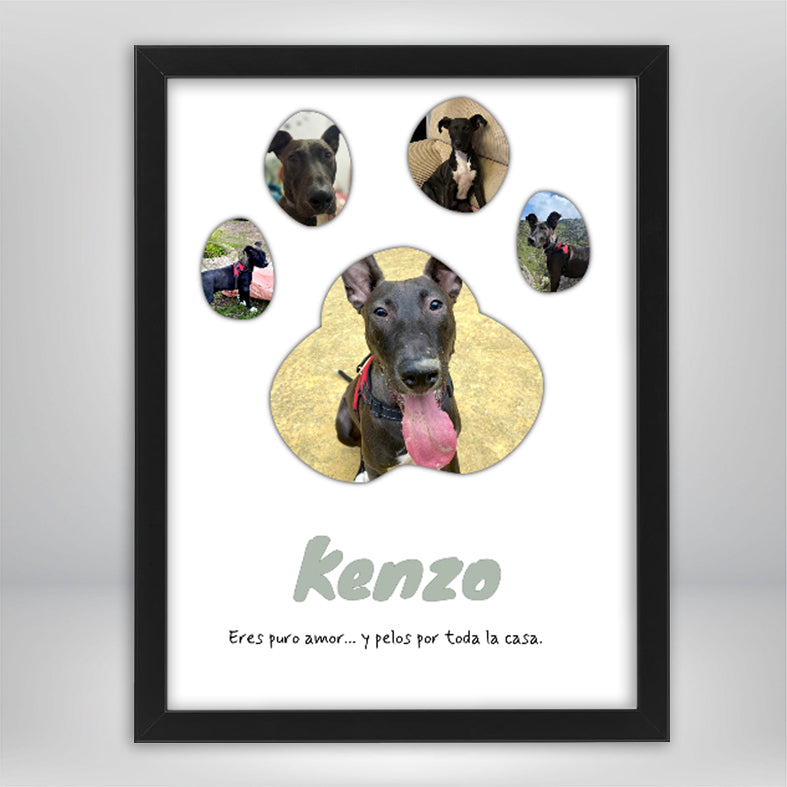 Cuadro Huella Personalizada - Recuerdo original de tu mascota