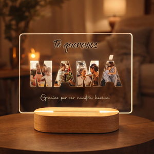 Lámpara de metacrilato personalizada – Especial Día de la Madre