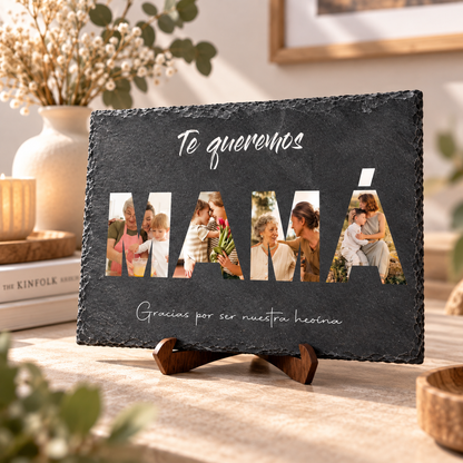 Pizarra Personalizada con Fotos – Mamá