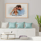 Cuadro Personalizado en Estilo Acuarela con Tu Foto y Nombres Horizontal - Regalo Original para Enamorados