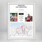 Mapa Carrera personalizado dos fotos