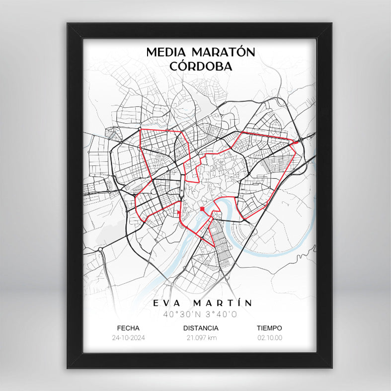 Mapa Maratón personalizado