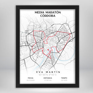 Mapa Maratón personalizado