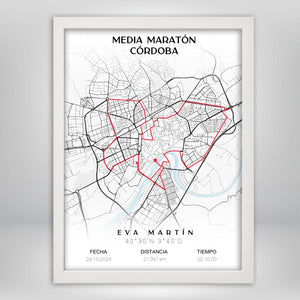 Mapa Maratón personalizado