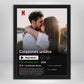 Cuadro Personalizado con Cartel de Netflix - Regalo ideal para parejas