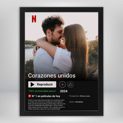 Cuadro Personalizado con Cartel de Netflix - Regalo ideal para parejas