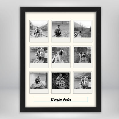 Cuadro Collage Polaroid Papá - Regalo original para padres