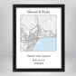 Mapa  Rectangular- Tu Lugar Especial con Nombres y Fecha