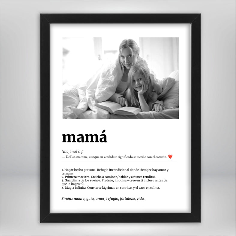 Cuadro Significado Mamá - Regalo emotivo para madres