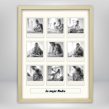 Cuadro Collage Polaroid Mamá - Regalo original para madres
